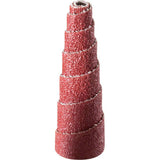 United Abrasives - Sait 38302 Full Taper Cartridge Roll 3/8" x 1" x 1/8" 120 Grit Aluminum Oxide - Pkg Qty 100